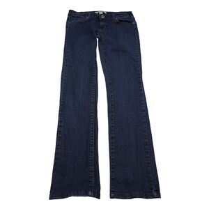 Forever Twenty One Pants Womens 28 Blue Low Rise Flat Front Bootcut Denim Jeans